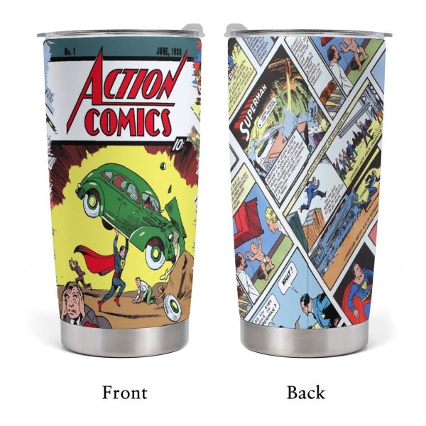 Action Comics #1 Legacy Tumbler – 20 oz Stainless Steel Tribute to Superman’s First Flight