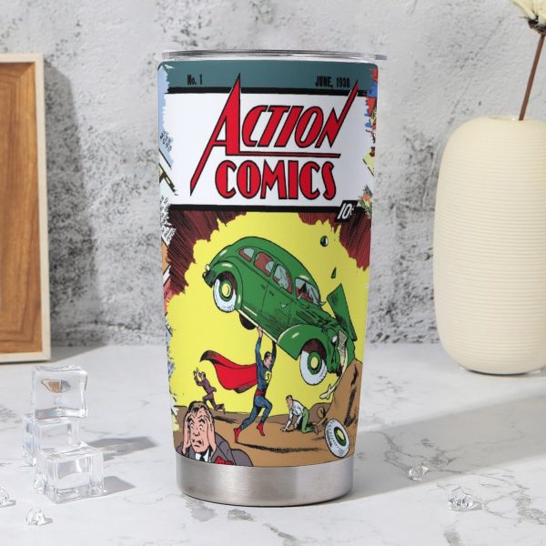 Action Comics #1 Legacy Tumbler – 20 oz Stainless Steel Tribute to Superman’s First Flight