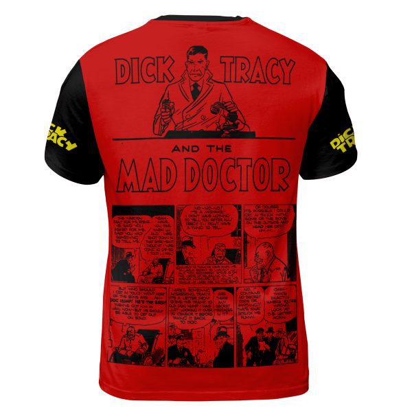 AOP T Shirt Mockup 2000 - b Dick Tracy Monthly #1 (1950) “Mad Doctor Trap” T-Shirt | Retro Crimewave Drop – Collector’s Noir Edition