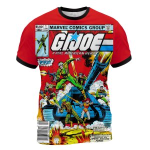 AOP T Shirt Mockup 2000 - copia G.I. Joe #1 (1982) “Operation: Lady Doomsday” T-Shirt | Real American Hero Drop
