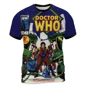 AOP T Shirt Mockup 2000 - copia Doctor Who #1 (1984) “Star Beast Arrival” T-Shirt | Marvel Time Vortex Drop