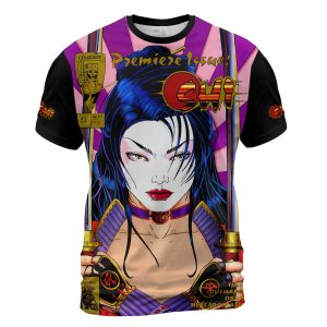 AOP T Shirt Mockup 2000 - copia Shi #1 (1994) “Way of the Warrior” T-Shirt | Billy Tucci Tribute Drop – Limited Samurai Noir Edition