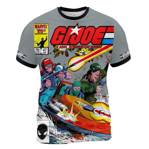 G.I. Joe #47 “Sea Duel” T-Shirt | Snake Eyes & Storm Shadow Escape – Limited Cobra Island Drop