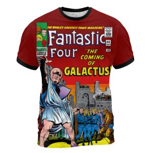 AOP T Shirt Mockup 2000 - copia Fantastic Four #48 (1966) – Herald of Doom T-Shirt | The Coming of Galactus Begins Here