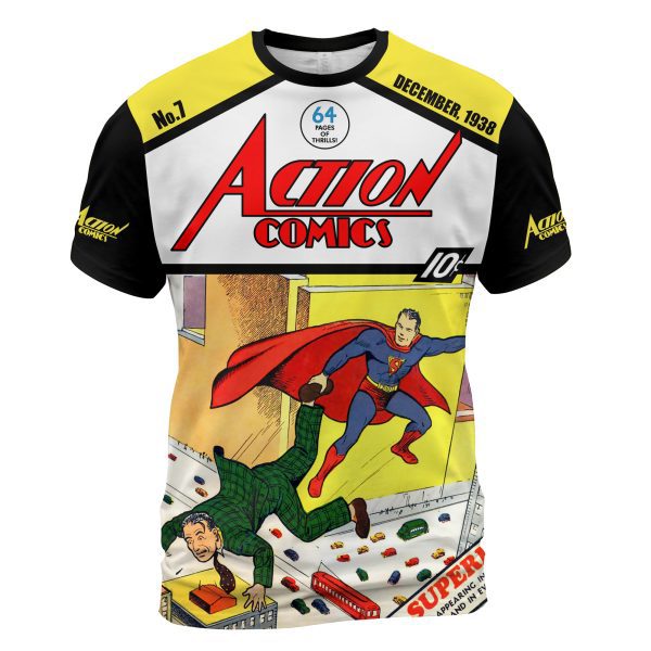 Action Comics #7 – Superman Joins the Circus T-Shirt | Golden Age Rarity, Modern Heroism