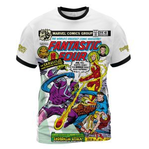 Fantastic Four #204 – Andromeda Assault T-Shirt | Cosmic Crisis, Classic Style