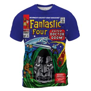 Fantastic Four #57 – Doom vs. Surfer T-Shirt | Cosmic Power Meets Ruthless Genius