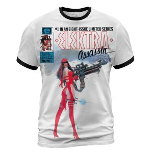 Elektra: Assassin #1 (1986) T-Shirt  Psychedelic Killer Drop – Frank Miller x Sienkiewicz Legacy Edition