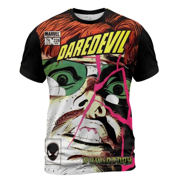 Daredevil #228 “Purgatory” T-Shirt  Kingpin’s Firebomb Drop – Born Again Collector’s Release