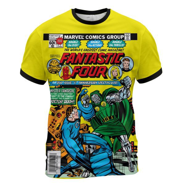 Fantastic Four #200 “When Titans Clash!” T-Shirt  Doom vs. Richards – Legacy Drop for MCU’s First Family Fans