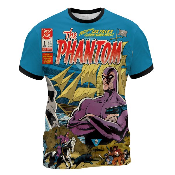The Phantom Vol. 1 #1 (1988) “Legacy of the Ghost” T-Shirt  DC Jungle Justice Drop – Limited Collector’s Edition