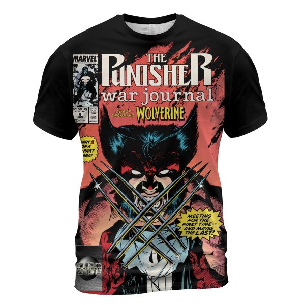 Punisher War Journal #6 (1989) T-Shirt  Jungle Vendetta Edition – Wolverine x Frank Castle Drop