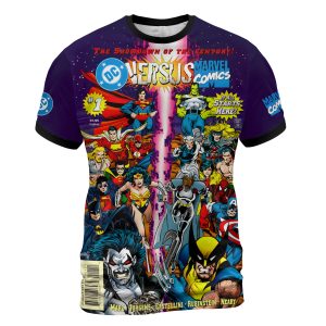 DC vs Marvel 1996 Showdown T-Shirt | Limited Edition Superhero Crossover Tee – Collector’s Drop Inspired by the Iconic Comic Cover