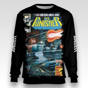 The Punisher #1 Sweatshirt – Circle of Blood Edition, Marvel Street Justice Drop