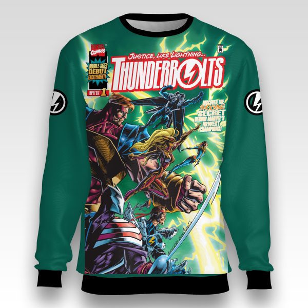 Thunderbolts #1 Sweatshirt – Justice Like Lightning Edition | Marvel Antihero Legacy Drop
