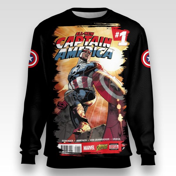 All-New Captain America #1 Sweatshirt – Sam Wilson Legacy Edition | Brave New Drop