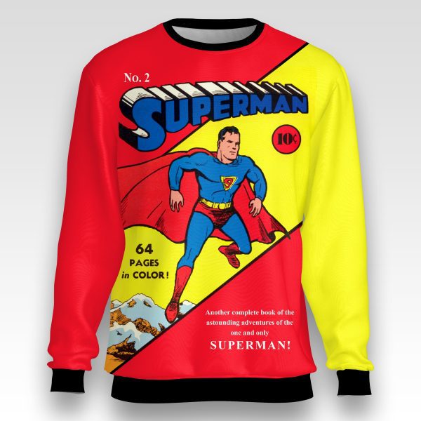 Mockup-1 copia Superman #2 Sweatshirt – Rooftop Legend Edition | DC Golden Age Collector Drop