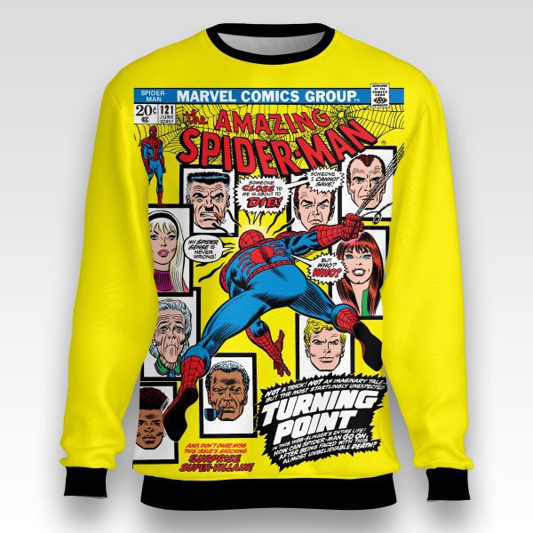 Spider-Man #121 Sweatshirt – Gwen Stacy Memorial Edition | Marvel Tragedy Collector Drop