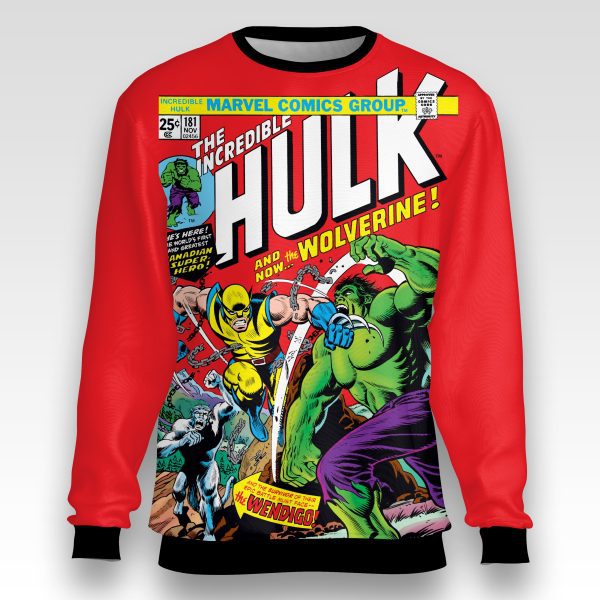 Incredible Hulk #181 Sweatshirt – Wolverine’s First Strike Edition | Marvel Origins Drop