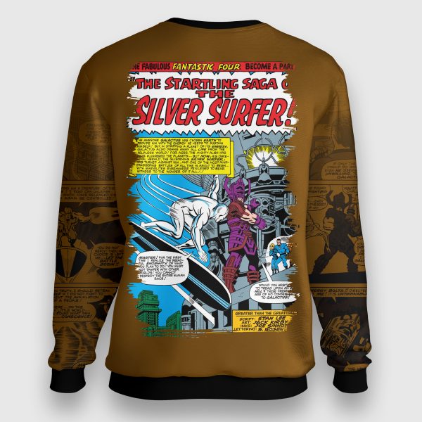 Mockup-2 copia Fantastic Four #50 Sweatshirt – Silver Surfer’s Defiance Edition | Galactus Saga Drop