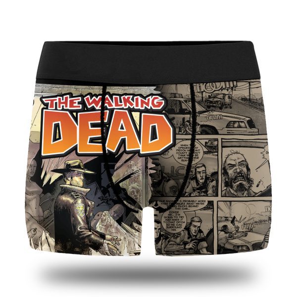 The Walking Dead #1 Boxer Briefs – Limited Edition Zombie Apocalypse Underwear | Rick Grimes Origin Tribute