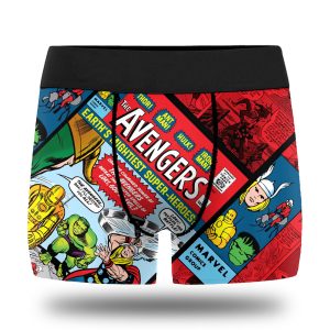 Avengers #1 Boxer Briefs – Limited Edition Marvel Underwear | Retro Superhero Team Tribute