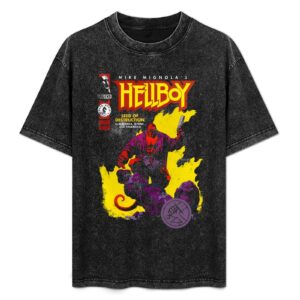 Hellboy: Seed of Destruction #1 Vintage Wash T-Shirt – Mike Mignola Iconic Art – Premium Heavyweight Gothic Streetwear