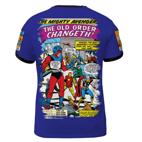 AOP-T-Shirt-Mockup-2000-b-Avengers (1963) #16 Avengers #16: The Old Order Changeth! – Premium 1963 Vintage Comic Cover T-Shirt