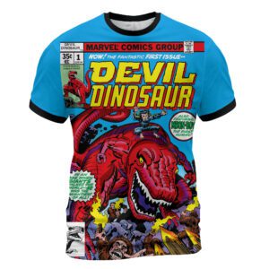 Devil Dinosaur #1 (1978): Prehistoric Power – Premium Jack Kirby Vintage Comic Cover T-Shirt