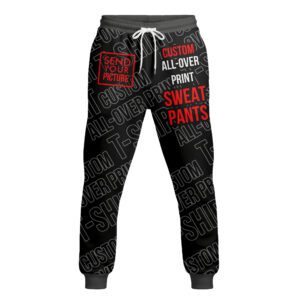 Custom All-Over Print Sweatpants | Personalized Unisex Joggers with Your Own Design & Photos